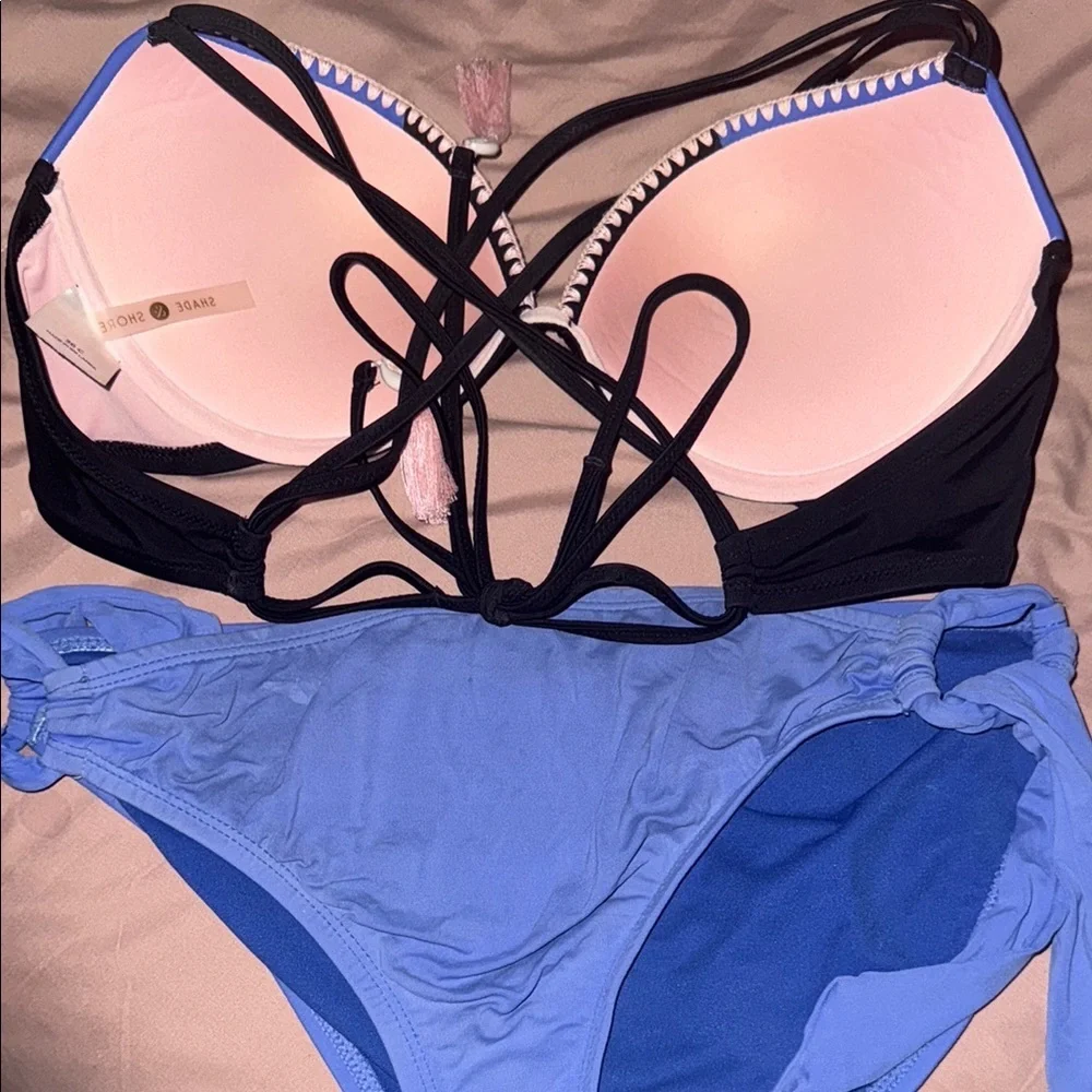 Colorblock Bikini Set